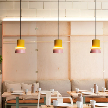 Bright Colorful Glass Pendant Lamp