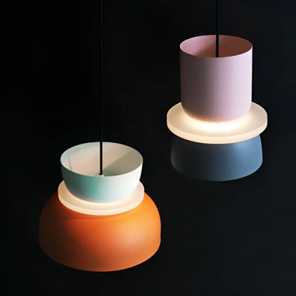 Bright Colorful Glass Pendant Lamp