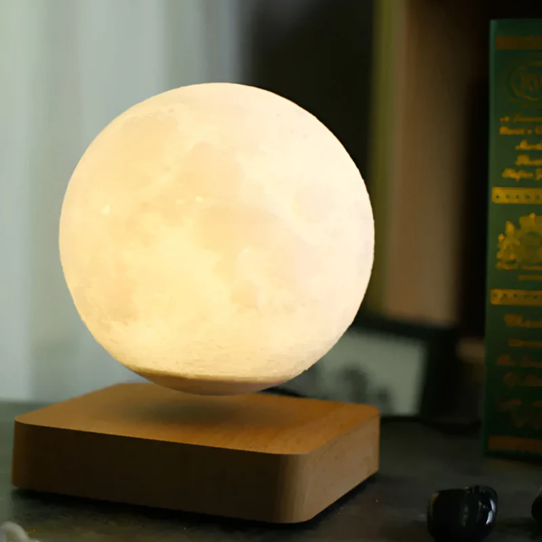 Glowing Orb Moon Table Lamp - Halri