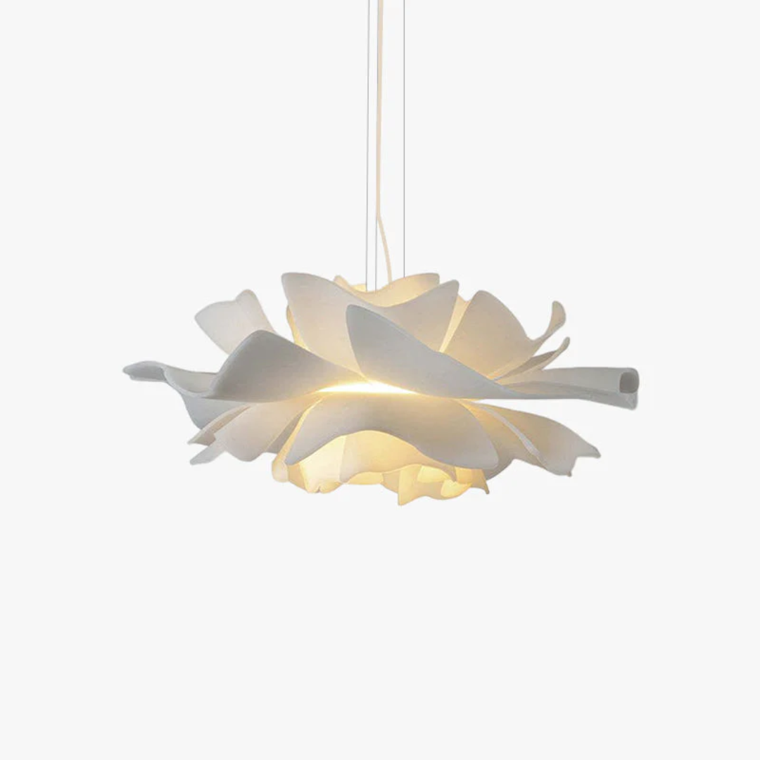 Elegant White Floral Pendant Light - Halri