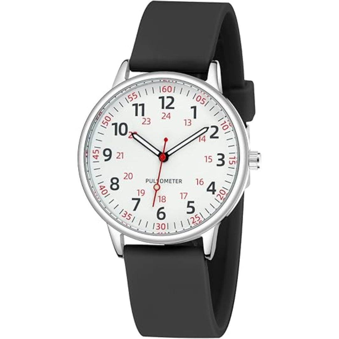 Fashionable Ladies Clip-On Waterproof Silicone Watch - Halri