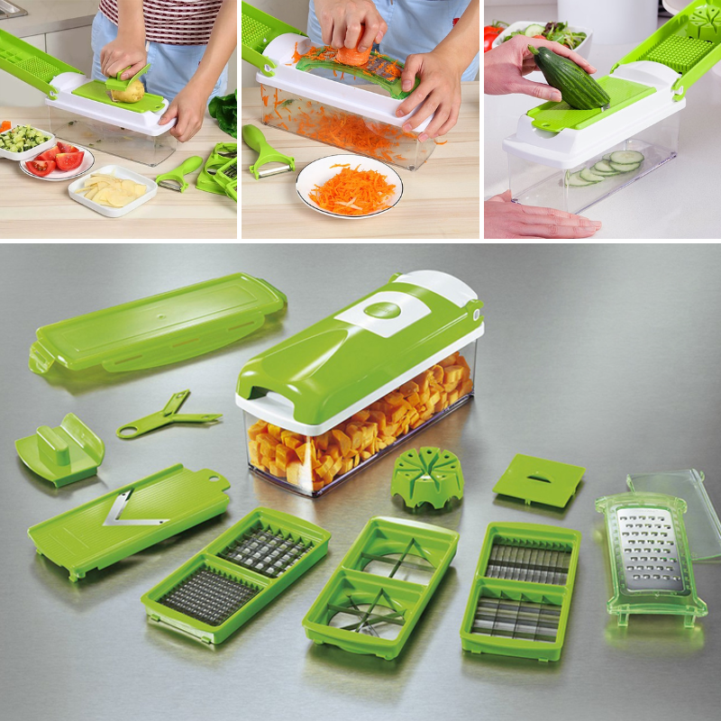 Easy 12-in-1 Kitchen Vegetable Chopper Set - Halri