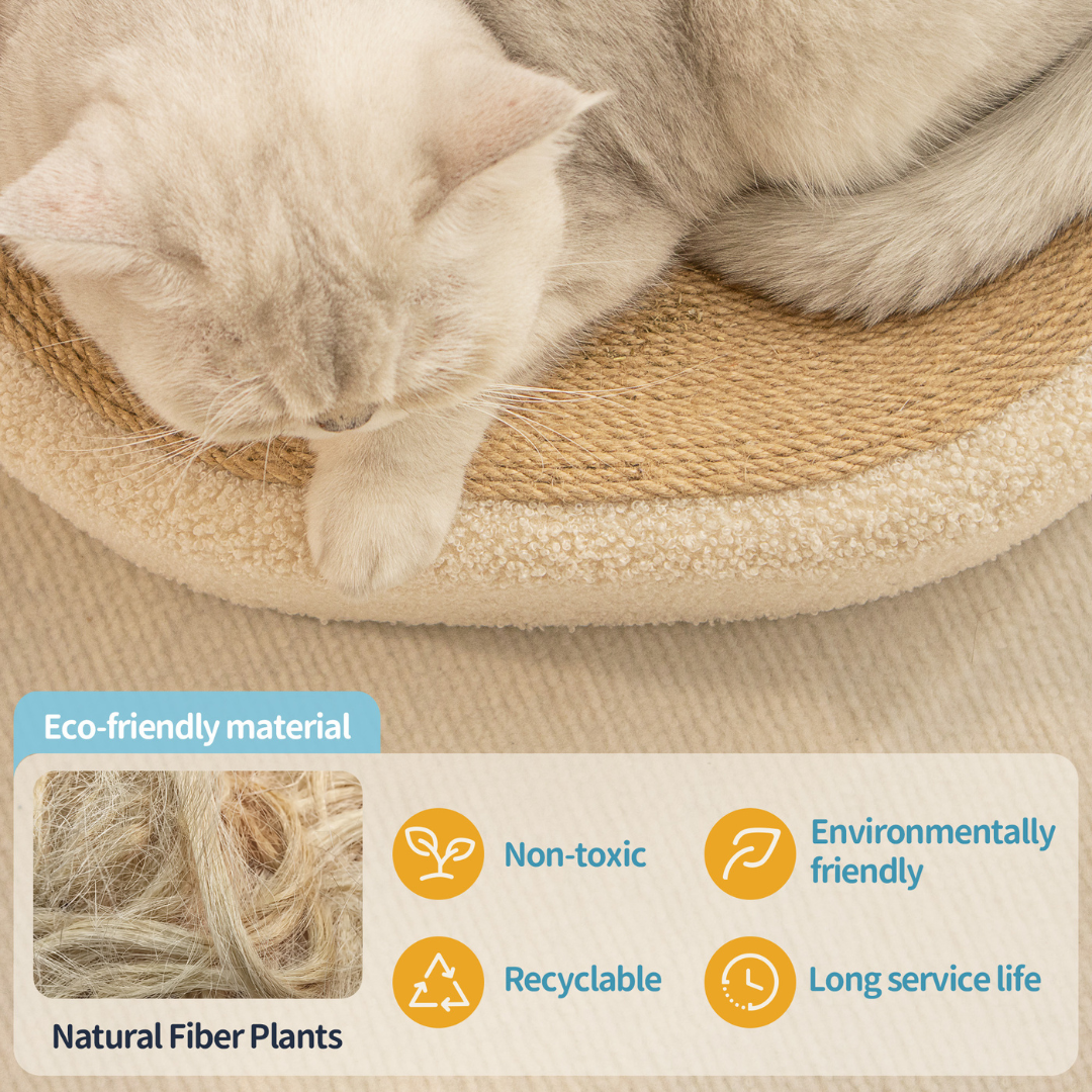 Natural Fiber Cat Scratching Bed