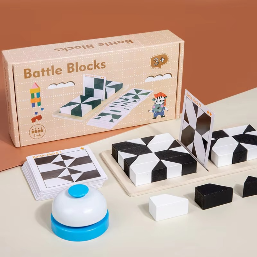 Compact 2-Tone Brain Teaser Puzzle Game