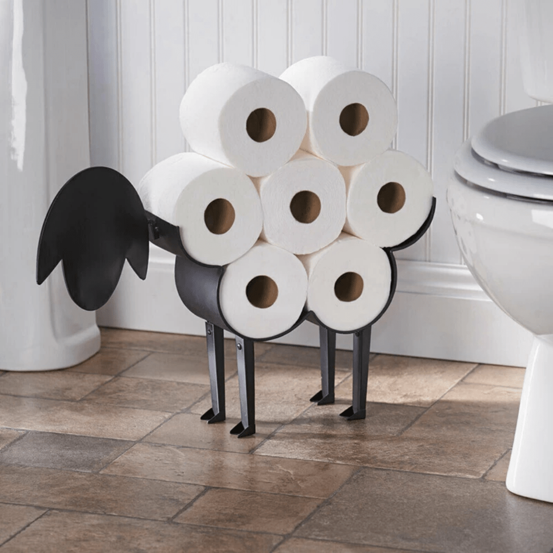 Rustic Metal Animal Toilet Paper Holder
