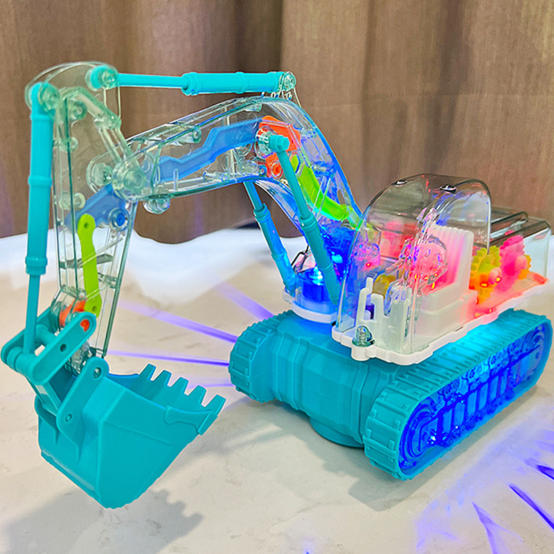 Colorful Musical Toy Excavator