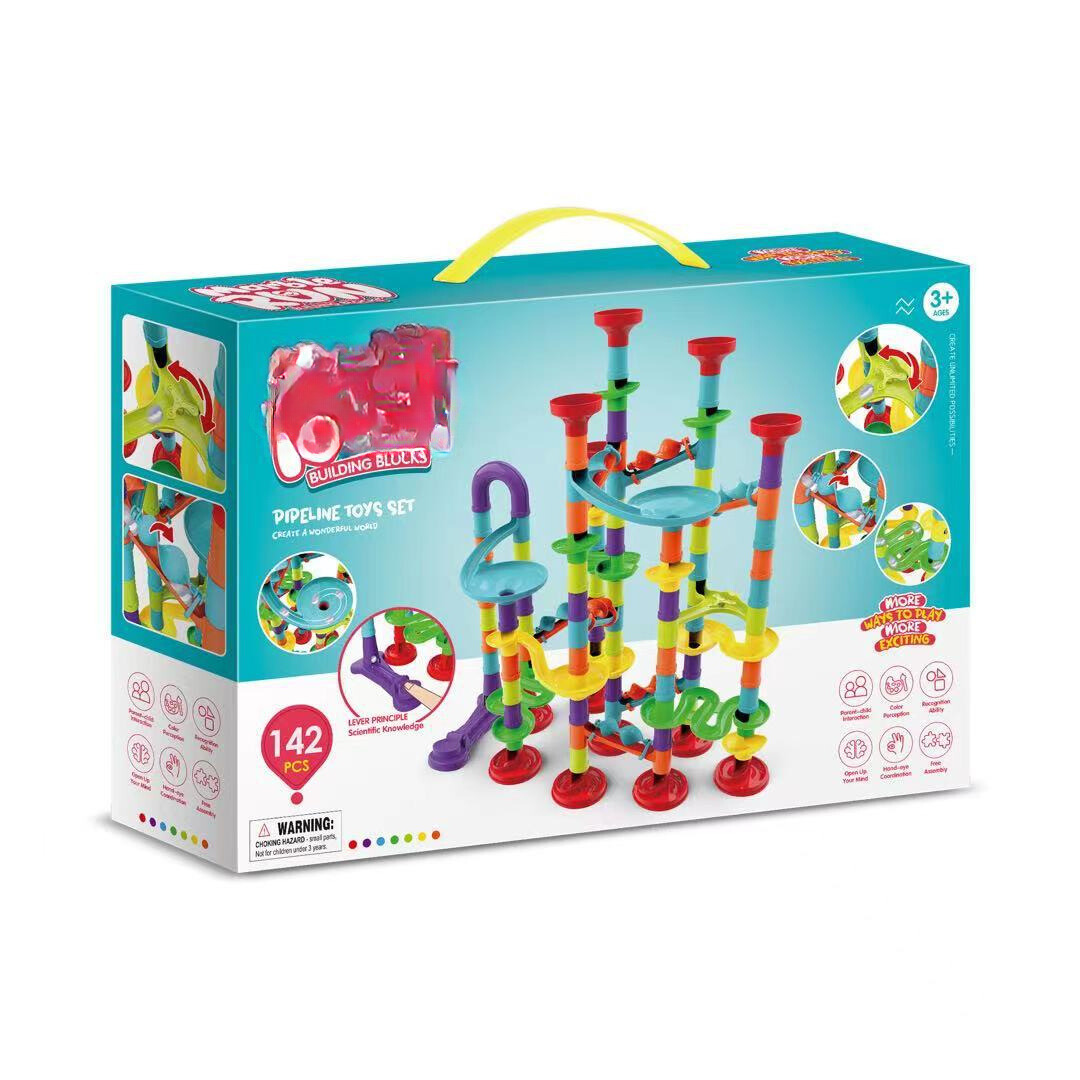 Colorful Marble Drop Block Set