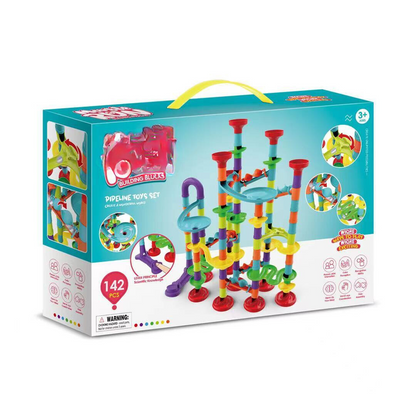 Colorful Marble Drop Block Set