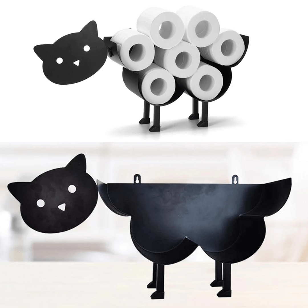 Rustic Metal Animal Toilet Paper Holder
