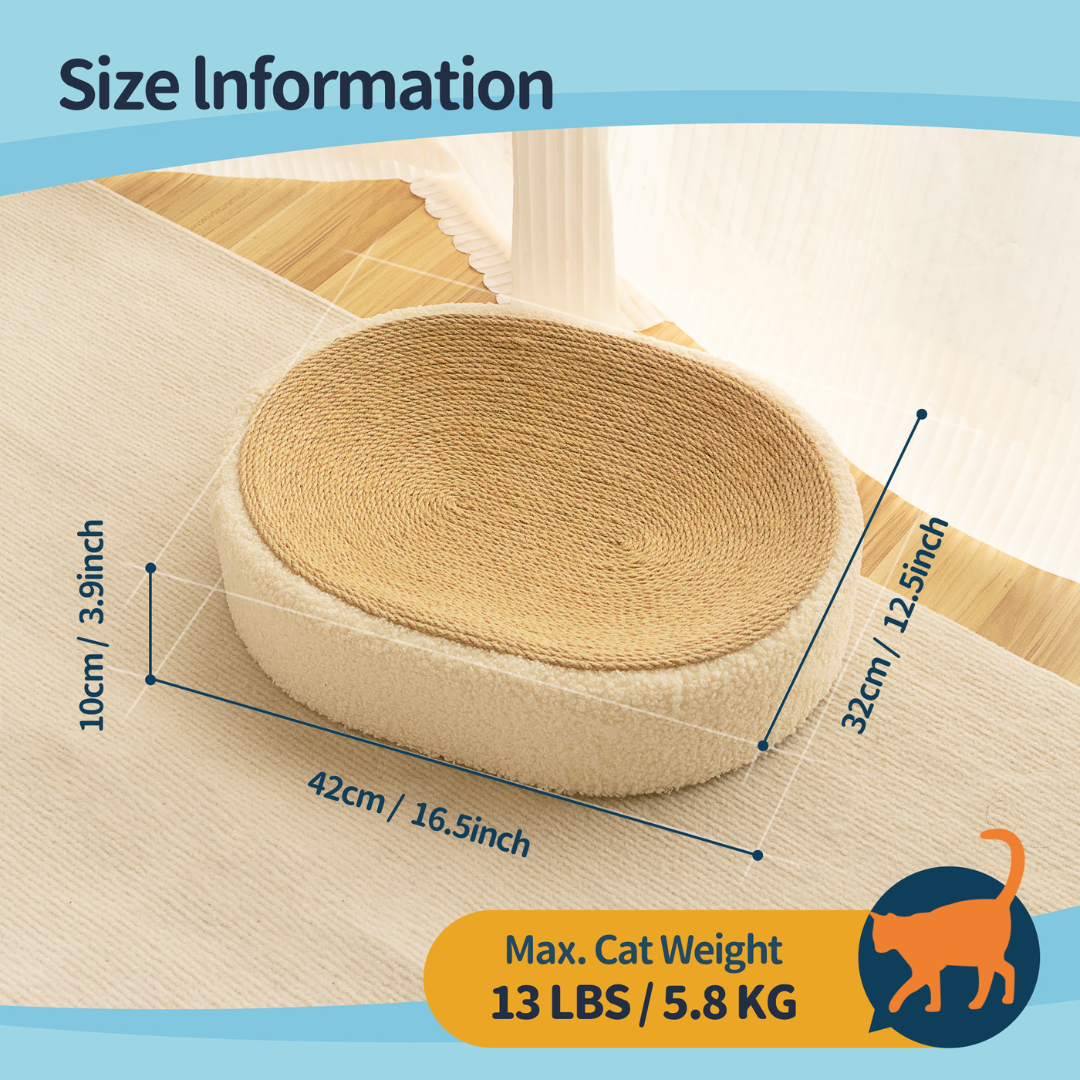 Natural Fiber Cat Scratching Bed