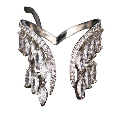 Delicate Wing Shaped Ring and Bangle Set - Halri