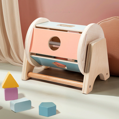 Colorful Wooden Toy Carousel for Kids