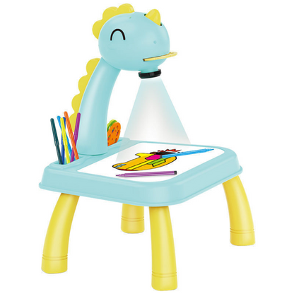 Artistic Home Drawing Table with Built-in Projector