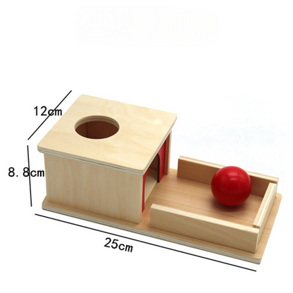 Learning Wooden Toy Box with Ball for Kids
