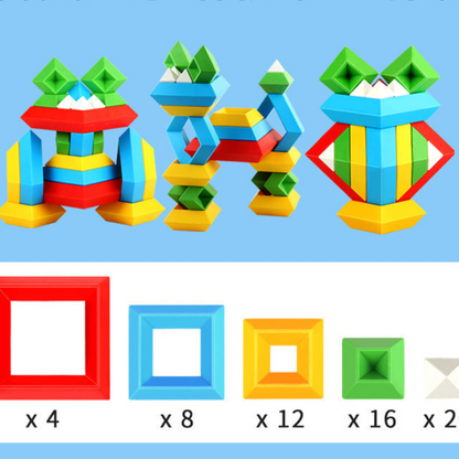 Wooden Stacking Block Montessori Toy Set