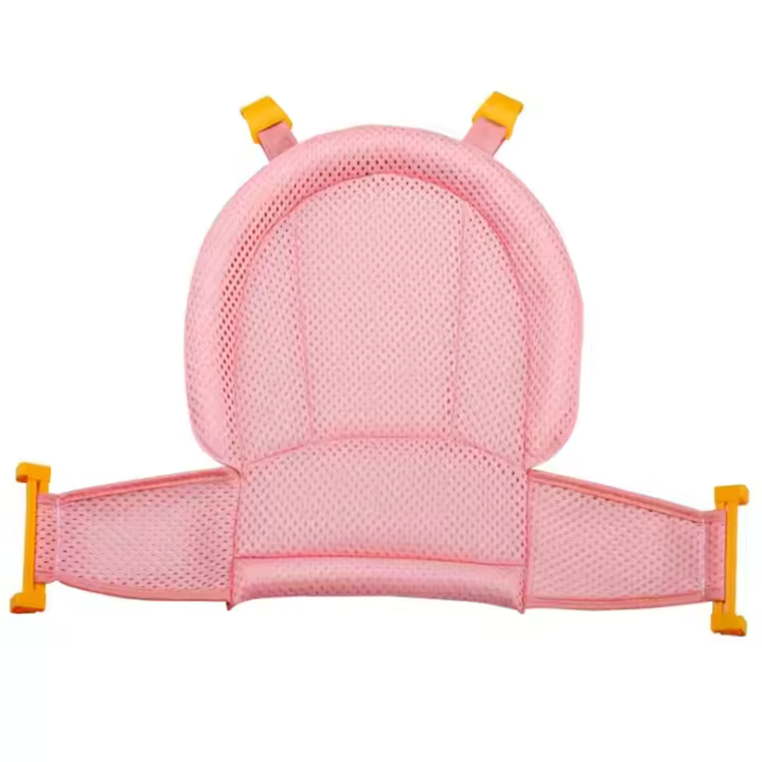 Portable Baby Bath Tub with Non Slip Seat and Harness