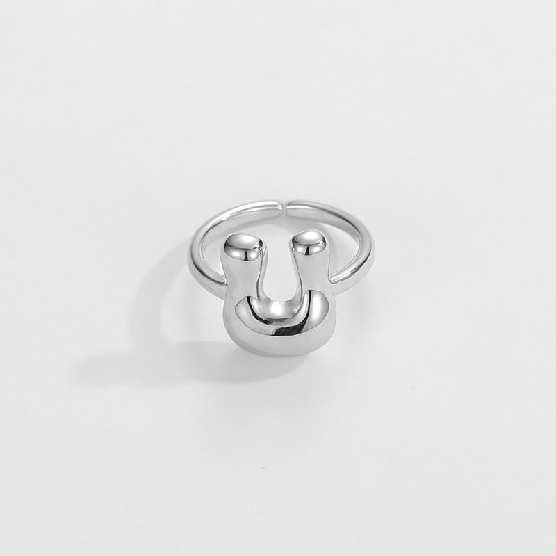 Personalized Fun Alphabet Initial Ring