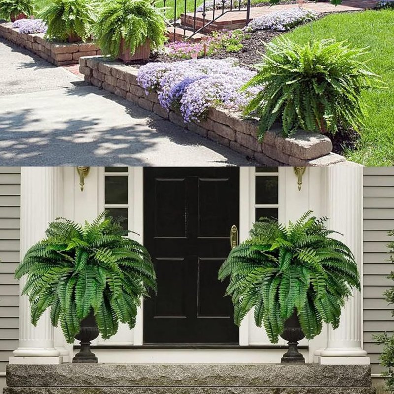 Weatherproof Realistic Outdoor Boston Fern Plant