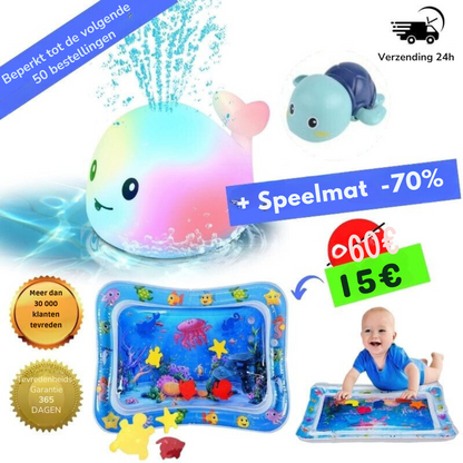 Colorful Whale Bath Time Toy