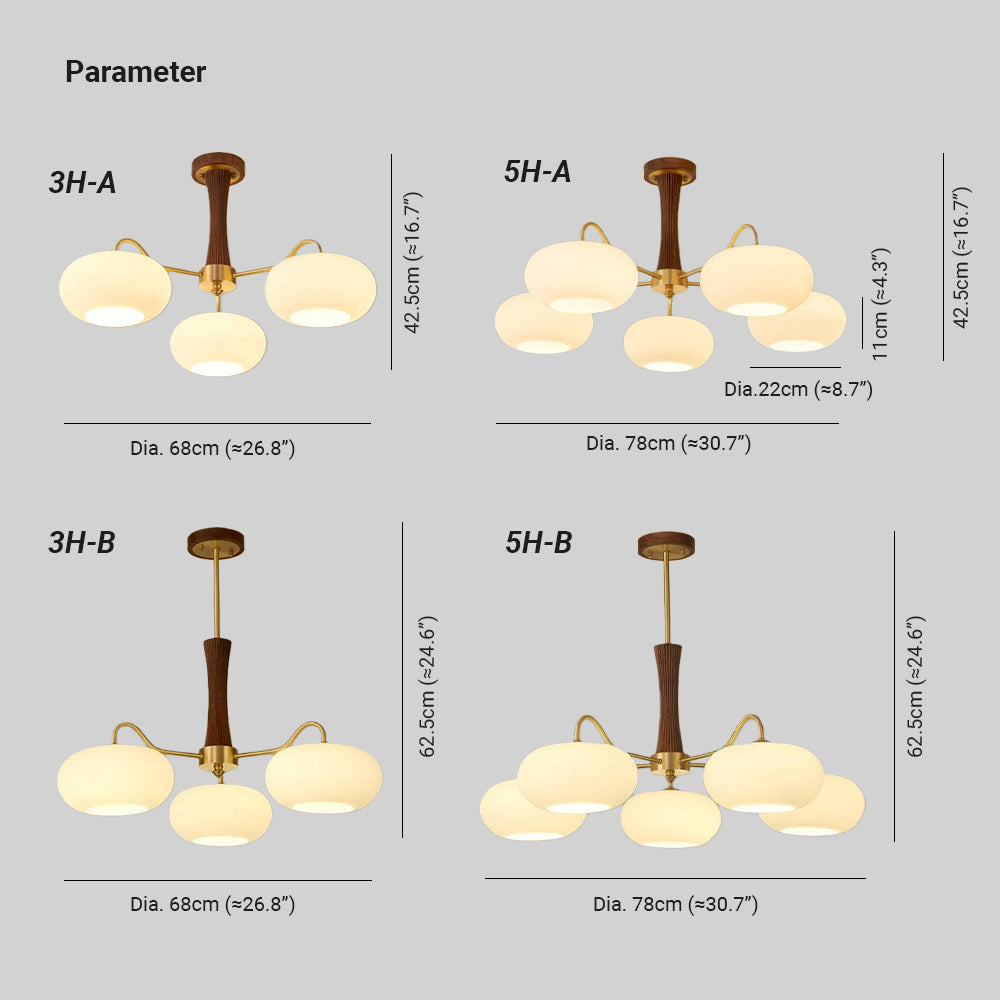 Vintage Style Glass Pendant Ceiling Light Fixture