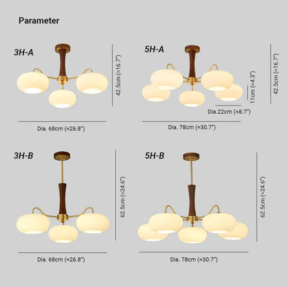 Vintage Style Glass Pendant Ceiling Light Fixture