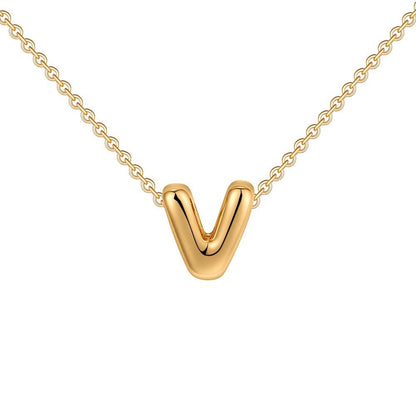 Delicate Script Monogram Initial Necklace