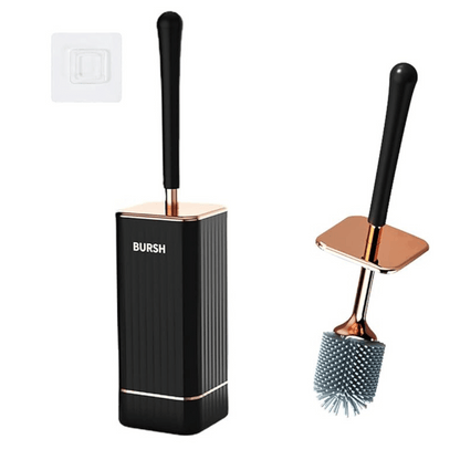 Halri | Slim Flexible Toilet Brush with Easy Mount Holder - Halri