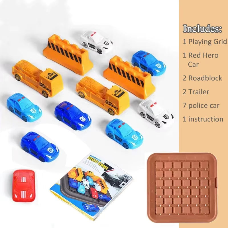 Vehicle Maze Toy With Colorful Cars, Move Cars Out of the Garage, Brain-Training, Safe for 6+