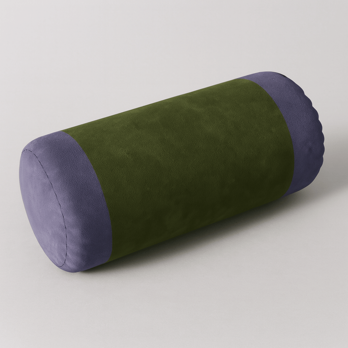 Velvet Bolster Pillow for Bed – Soft Cylindrical Cushion for Neck Support and Home Décor – Removable Washable Cover, 7.87 x 17.7 3