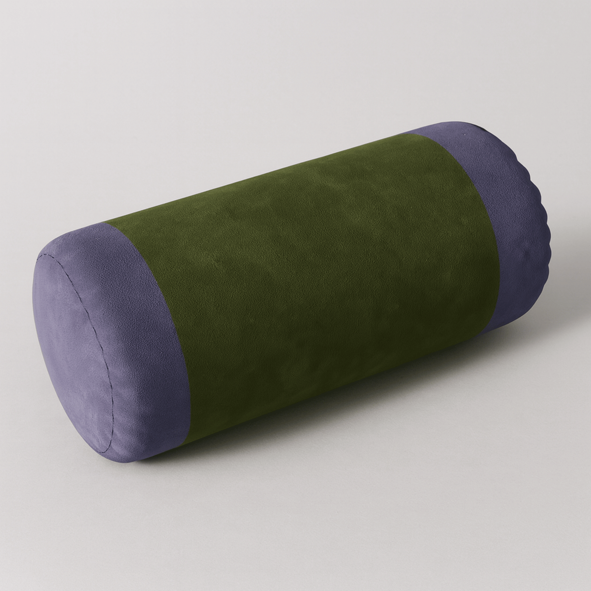 Velvet Bolster Pillow for Bed – Soft Cylindrical Cushion for Neck Support and Home Décor – Removable Washable Cover, 7.87 x 17.7 3