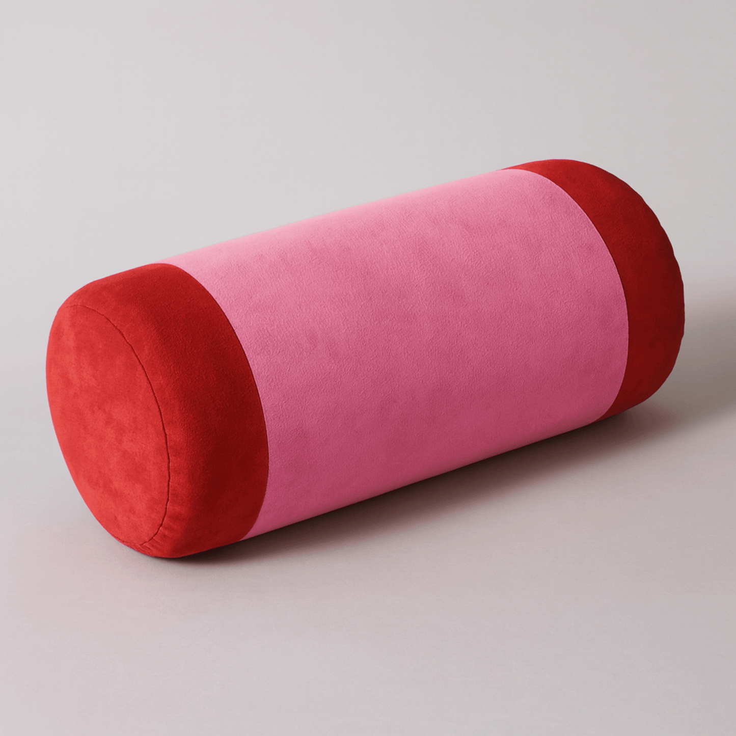 Velvet Bolster Pillow for Bed – Soft Cylindrical Cushion for Neck Support and Home Décor – Removable Washable Cover, 7.87 x 17.7 5