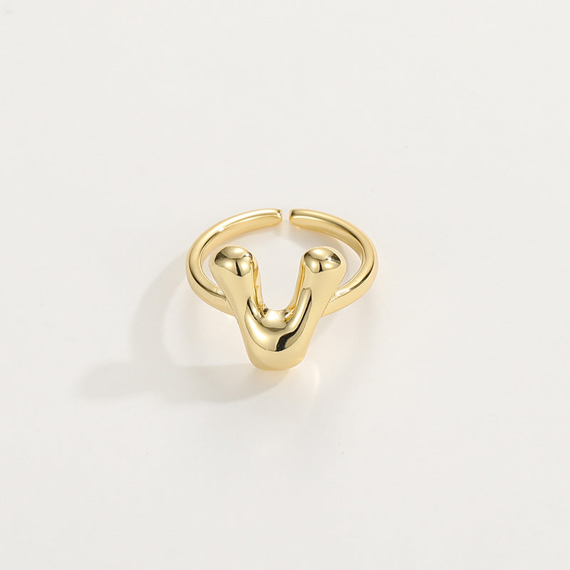 Personalized Fun Alphabet Initial Ring