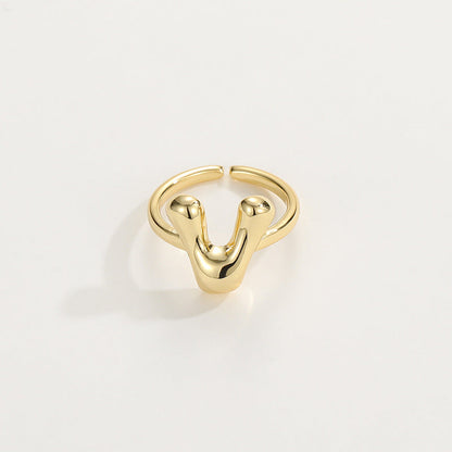 Personalized Fun Alphabet Initial Ring