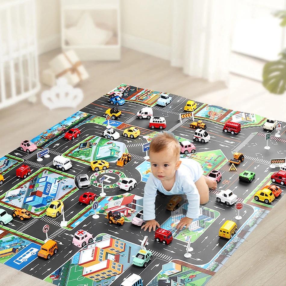 Vibrant Roadway Playmat – Endless Adventures for Kids with Educational & Imaginative Play, Safe for Ages 3+