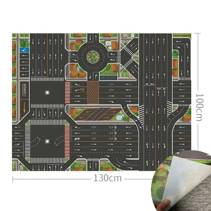 Vibrant Roadway Playmat – Endless Adventures for Kids with Educational & Imaginative Play, Safe for Ages 3+