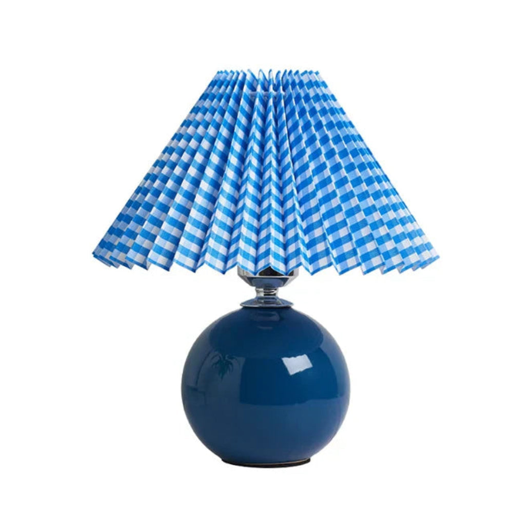 Vintage Table Lamp with Pleated Shade – Elegant Bedroom or Bedside Table Lamp for Warm Ambiance 12