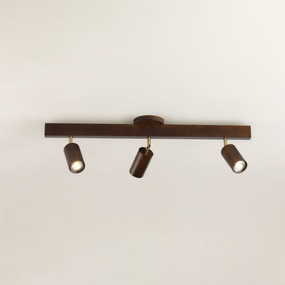 Vintage Wood LED Ceiling Light Fixture – Versatile Indoor Track Lighting for Dining Room, Living Room, or Bedroom 15