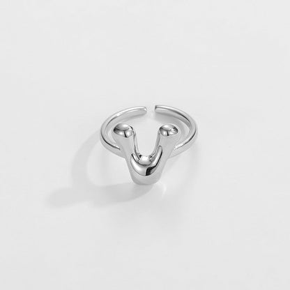 Personalized Fun Alphabet Initial Ring