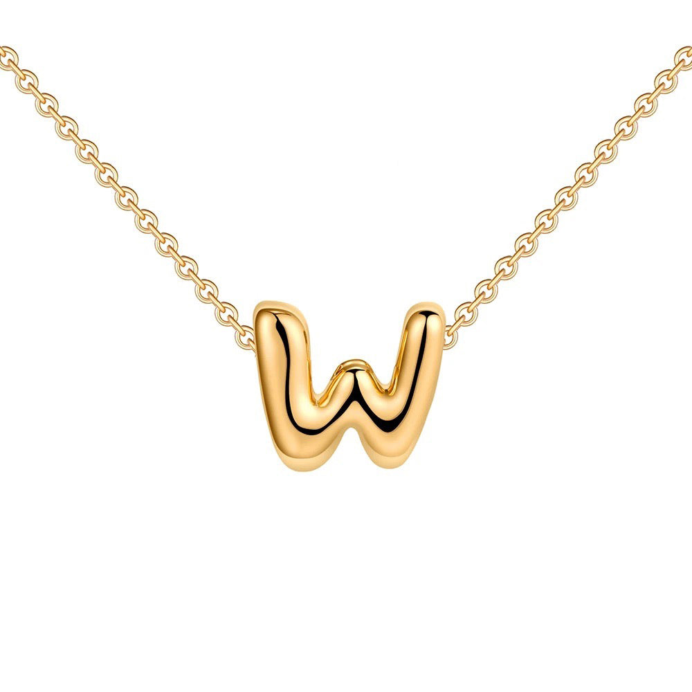 Delicate Script Monogram Initial Necklace