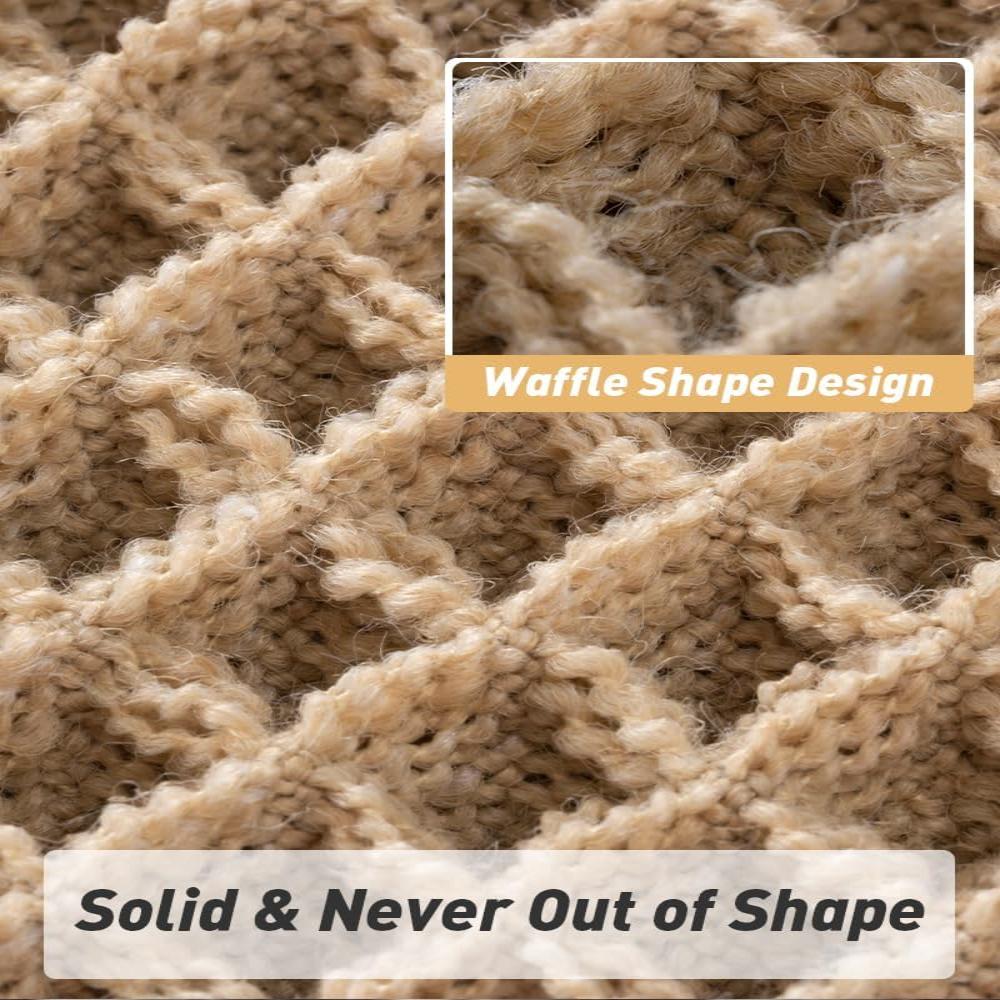 Plush Waffle Bathroom Mat - Soft and Absorbent