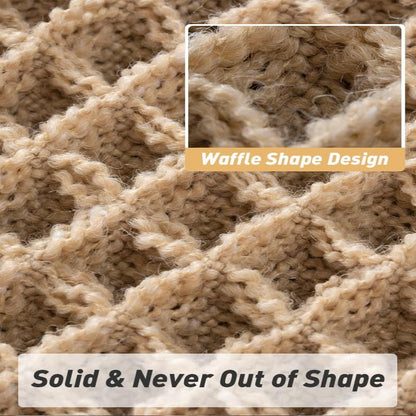 Plush Waffle Bathroom Mat - Soft and Absorbent