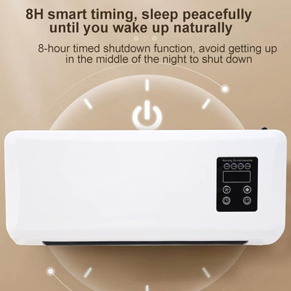 Wall-Mounted Heated Clothes Airer & Room Heater – 2-in-1 Drying & Cooling with Remote Control