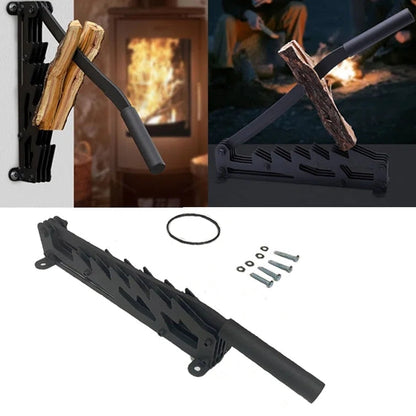 Easy Log Splitter Tool - Wall Mount Firewood Kindling Cutter