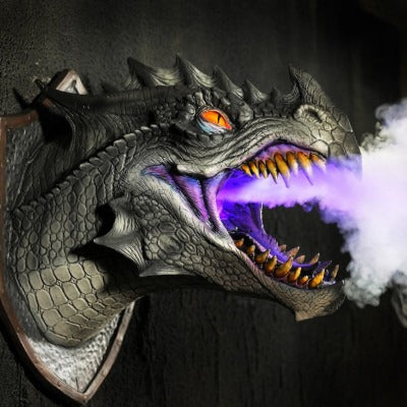 Hanging Dragon Decor with Colorful LED Fog Effect