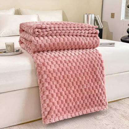 Plush Throw Blanket for Bed and Sofa