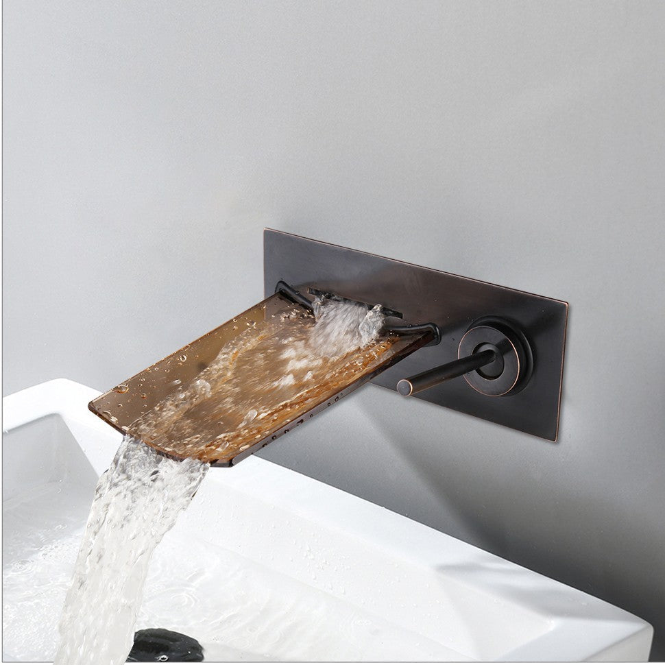Luxury Glass Wall Mount Bathtub Faucet - Halri
