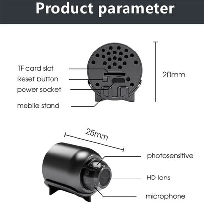 Small Wi-Fi Camera with Wide Angle Lens & Remote View