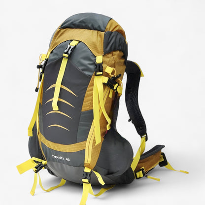 Durable Hiking Rucksack 45L with Padded Shoulder Straps - Halri