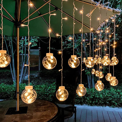 Outdoor Solar String Lights - 3.5m Waterproof Garden Lights - Halri