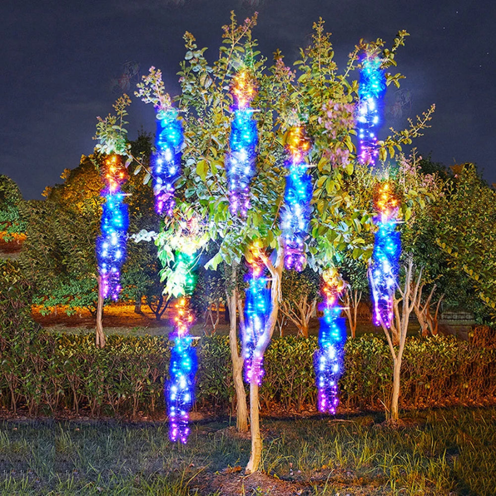 Waterproof Outdoor Fairy Lights – 360 Bright LED Meteor Shower Lights with Remote Control for Indoor and Outdoor Decoration 2